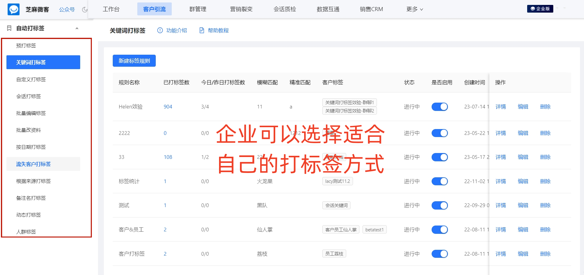 企业微信如何对客户进行针对化运营？——用户自动化标签