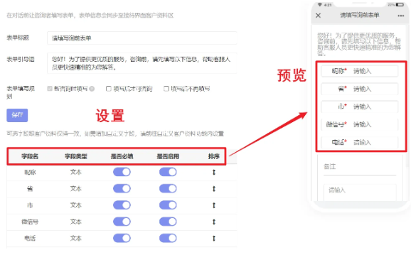 网站客服系统如何设置询前表单，高效沟通客户。