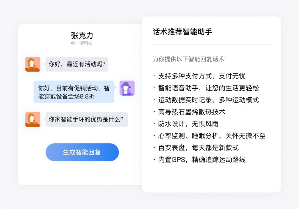 企业微信AI话术：自动生成回复内容，一键发送，精准回复！