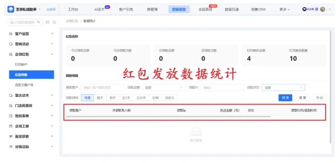 别再浪费红包！企微红包支持标签筛选、次数限制，精准触达高价值客户