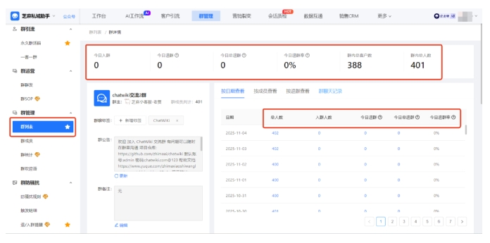 芝麻微客如何赋能企业微信?三步实现群成员信息透明化管理