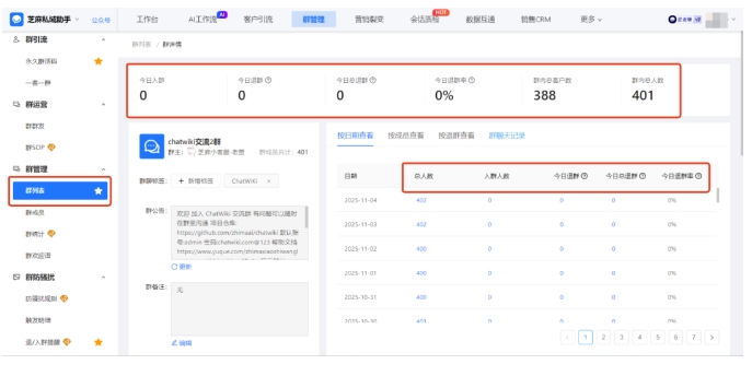 企微群统计8小时→10分钟!芝麻微客私域效率王炸