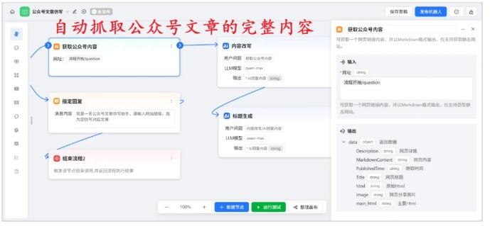告别手动繁琐操作！ChatWiki公众号创作神器，输入链接自动生成原创推文