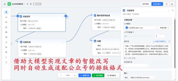 告别手动繁琐操作！ChatWiki公众号创作神器，输入链接自动生成原创推文