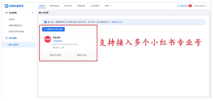 小红书多号私信乱？芝麻小客服一站式搞定所有运营难题
