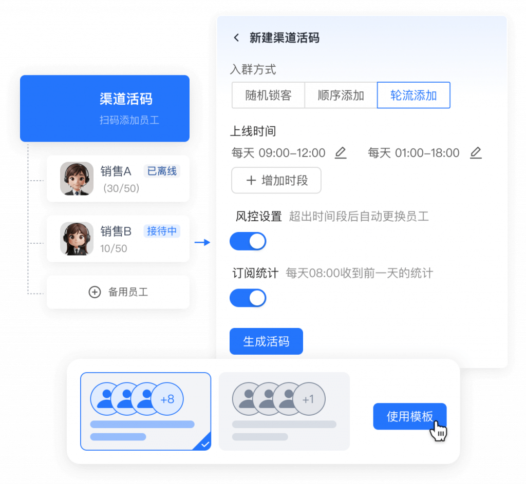 企业微信客户来源统计：用渠道活码实现自动打标签