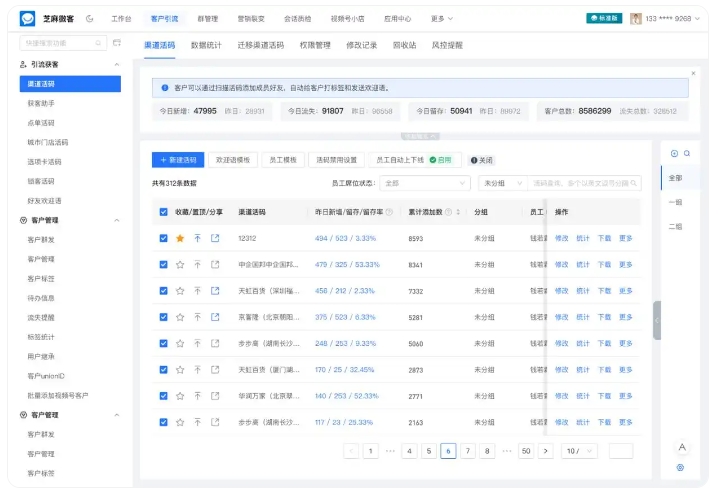 用好渠道活码,分层运营、市场研判、员工提效一步到位