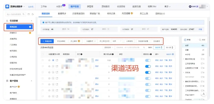 渠道活码+自动打标签实战,电商私域3个月销售额暴涨50%