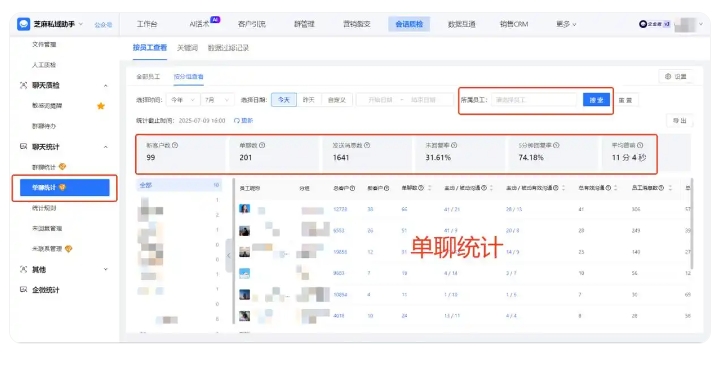 锁定百万级重点客户!单聊群聊统计实现高效客户对接