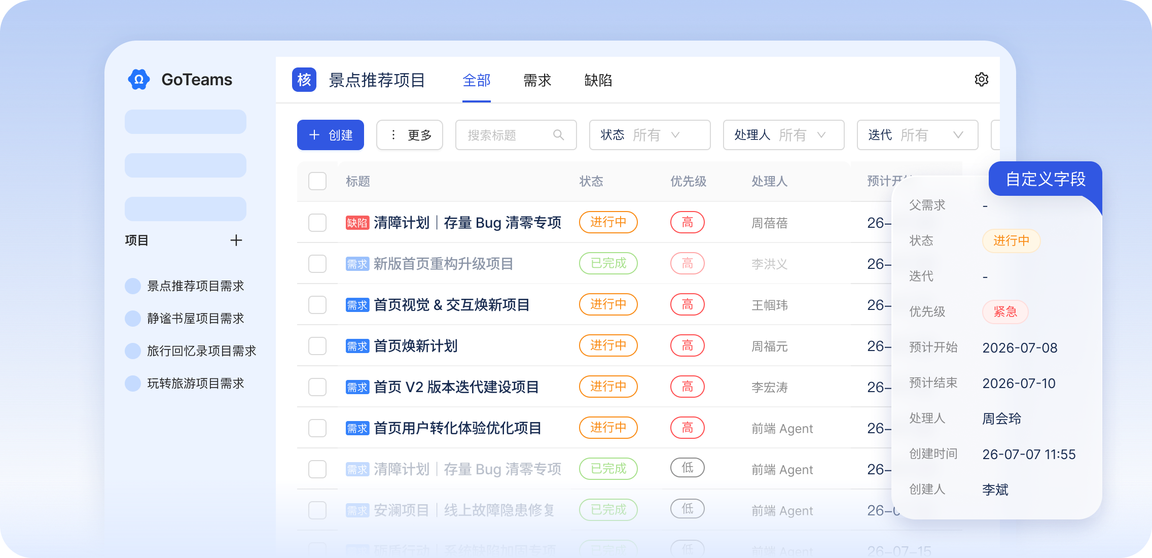 Jira 开源替代｜GoTeams国产AI研发协同平台，支持私有化部署