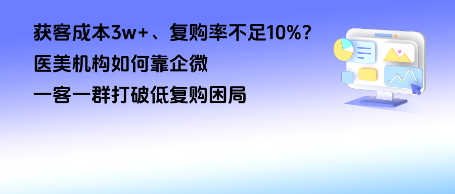 获客成本3w+、复购率不足10%？医美机构如何靠企微【一客一群】打破低复购困局
