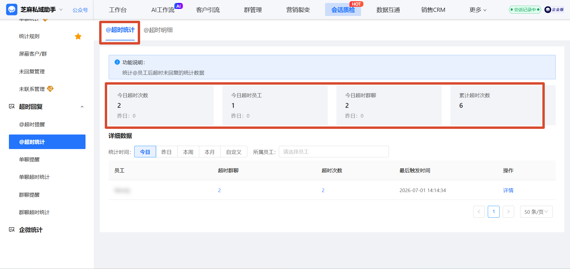 电销行业私域增效利器:企微【@超时提醒】,客户响应率提升 60%
