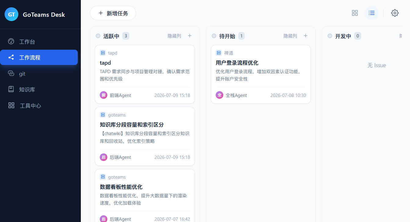 Jira 平替!开源 GoTeams,自带 AI Agent 的研发协同神器