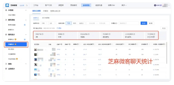 芝麻微客会话存档+客户继承,助力教培机构规避飞单风险,稳住学员资源